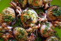 Grilled cuttlefish squid with parsley sauce Royalty Free Stock Photo