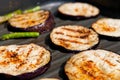 Grilled Eggplants and Asparagus Royalty Free Stock Photo