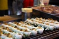 Grilled Escargot Snails Snacks at Jiu Fen Market in Taiwan