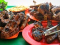 032 - Grilled Fish and Chicken, Patin, Nila, Ayam Bakar Royalty Free Stock Photo