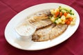Grilled Fish Filet, lebanese food.