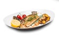 Grilled Fish Fillet with BBQ Royalty Free Stock Photo