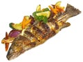 Grilled Fish - Rainbow Trout Royalty Free Stock Photo