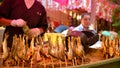 Grilled fish surrounded by a great atmosphere of a japanese omatsuri.