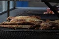 Grilled fish, typical and traditional Brazilian cuisine at Piracicaba, Sao Paulo.