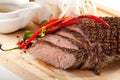 Grilled Flank Steak Royalty Free Stock Photo