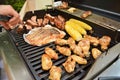 Grilled Food on the BBQ Grill