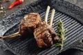 Rack of Lamb Barbecue Royalty Free Stock Photo