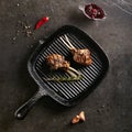 Grilled Food - Rack of Lamb Barbecue Royalty Free Stock Photo