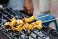 Grilled fresh squid Royalty Free Stock Photo