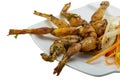 Grilled frog legs