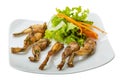 Grilled frog legs Royalty Free Stock Photo