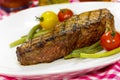 Grilled Grilled New York Strip Steak with Vegetabl