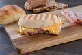 Grilled Ham and Cheese Panini Sandwich Royalty Free Stock Photo