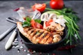 Grilled healthy chicken breasts Royalty Free Stock Photo