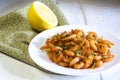 GRILLED HONEY GARLIC SHRIMP AT PLATE