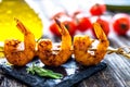 Grilled Honey Soy Shrimp Royalty Free Stock Photo