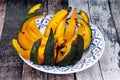 Grilled Japanese Pumpkin,Delicious vegetable commonly used in sa