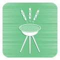 Grilled kebab icon