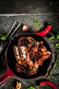 Grilled lamb or beef ribs Royalty Free Stock Photo