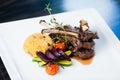 Grilled lamb carre