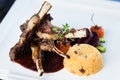 Grilled lamb carre