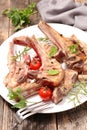 Grilled lamb chop Royalty Free Stock Photo