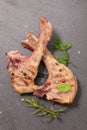 Grilled lamb chop Royalty Free Stock Photo
