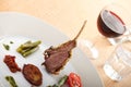 grilled lamb chops Royalty Free Stock Photo
