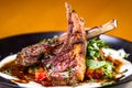 Grilled lamb chops Royalty Free Stock Photo