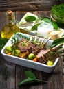 Grilled Lamb Chops Royalty Free Stock Photo