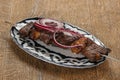 Grilled Lamb kebab with fat Royalty Free Stock Photo