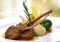 Grilled lamb steak Royalty Free Stock Photo