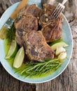 Grilled lamb steak Royalty Free Stock Photo