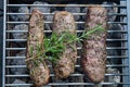 Grilled lamb steaks