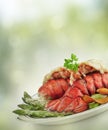 Grilled Lobster Tail Royalty Free Stock Photo