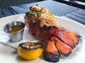 Grilled lobster tail. Royalty Free Stock Photo