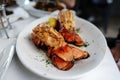 Grilled lobster tails