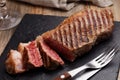 Grilled marbled beef steak Royalty Free Stock Photo