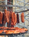 Grilled meat on barbeque Royalty Free Stock Photo