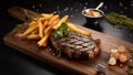 Grilled Meat with French Fries - A Flavorful Feast