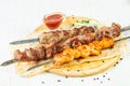 Grilled meat kebab mix Royalty Free Stock Photo