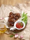 Grilled meat (kebab) Royalty Free Stock Photo