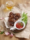 Grilled meat (kebab) Royalty Free Stock Photo