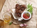 Grilled meat (kebab) Royalty Free Stock Photo