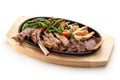 Grilled Meat Pan Royalty Free Stock Photo