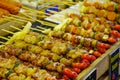 Grilled meat for sale at street market