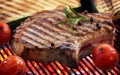 Grilled meat steak and vegetables