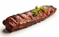 Grilled Meat on White Background Royalty Free Stock Photo