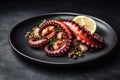 Grilled octopus. Generate Ai Royalty Free Stock Photo
